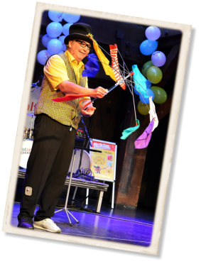 Der Zauberer und Clown Kinder aus Hamburg Action!